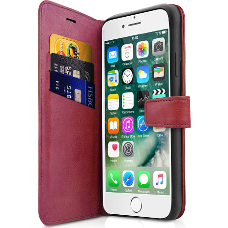 ITSKINS iPhone SE-2020/8/7/6S/6 Wallet Rød