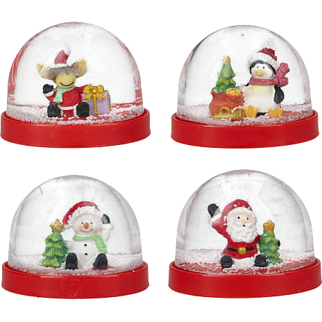 Rystekugle Med Julemotiv Højde 5,5 cm Assorteret