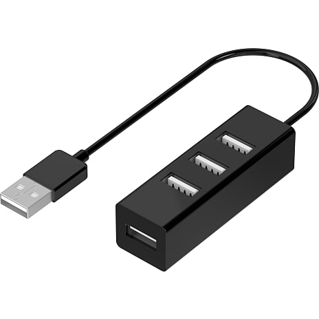 USB 2.0 4-port hub | på