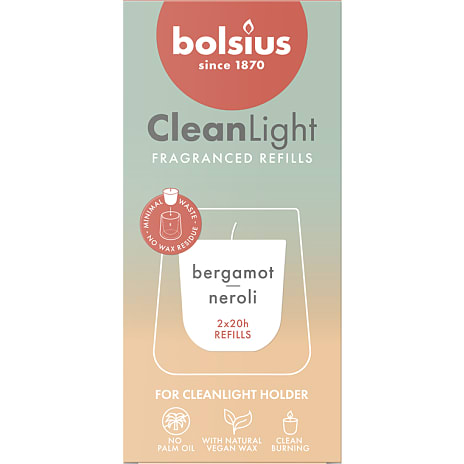 Bolsius Cleanlight Refill Bergamot