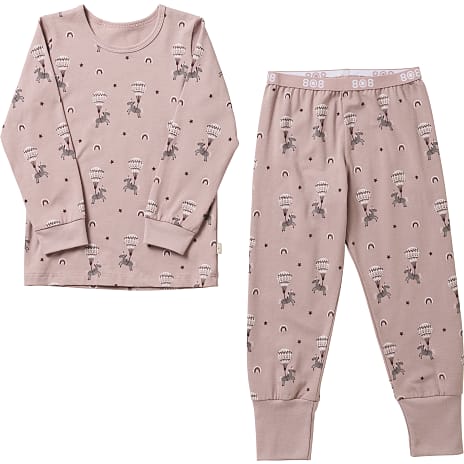 808 Børne Pyjamas Str. 4 År Brun