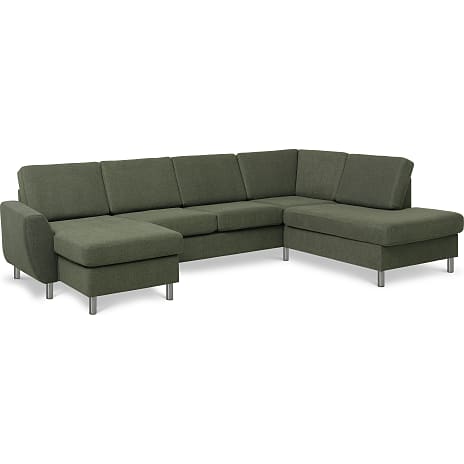 Madrid Nordic Venstrevendt U-Sofa Grøn