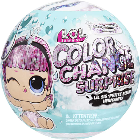 L.O.L. Surprise! Glitter Color Change Lil søster dukke - assorteret