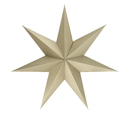 Julefryd Dekorationsstjerne Med Glitter 50 cm Guld