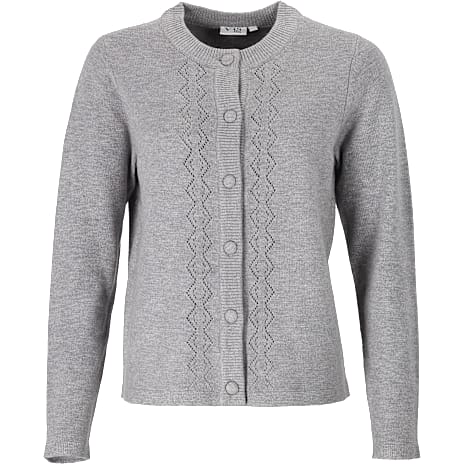 VRS Dame Pointelle Cardigan Str. 2XL Grå