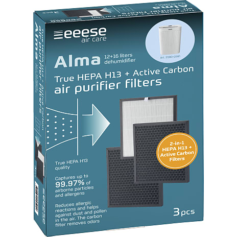 Eeese HEPA H13 2-i-1 Aktivt Kul Filter