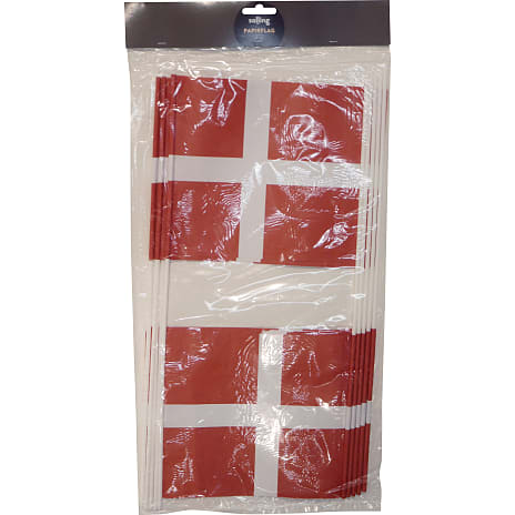 Flag papir og plastpind 40 cm