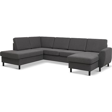 Madrid Nordic Højrevendt U-Sofa Antracit