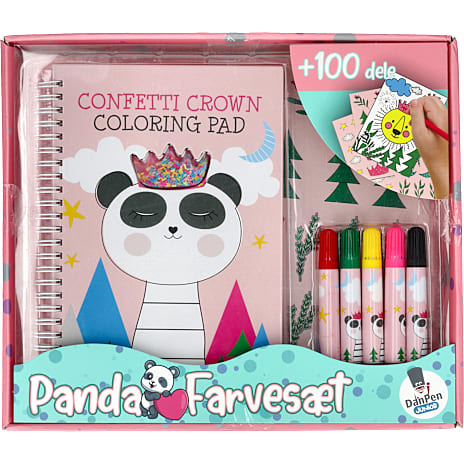 Danpen Junior Farvesæt Panda