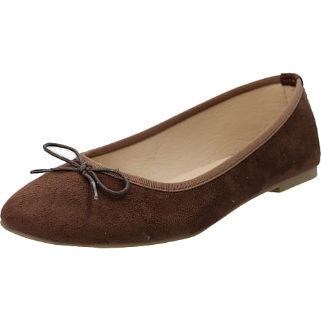 VRS Dame Ballerina med Sløjfe Str. 39 Brun