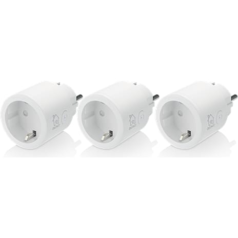 Deltaco Smart Strømstik 3-pak - Hvid