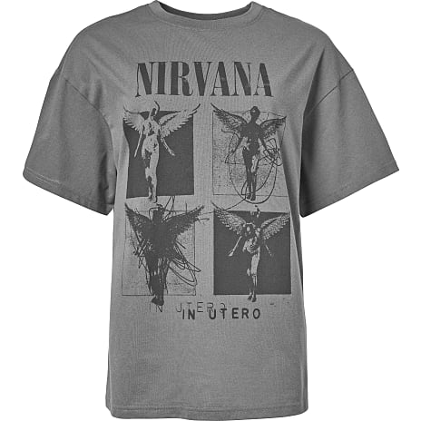 Nirvana T-shirt Str. S Grå