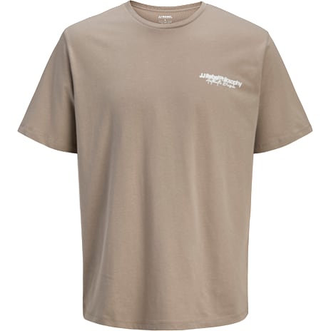 JJ Rebel Herre T-shirt med Print Str. 2XL Beige
