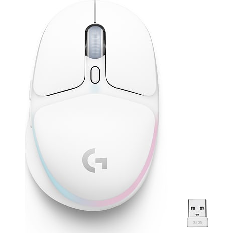 Logitech G705 trådløs Gaming mus hvid