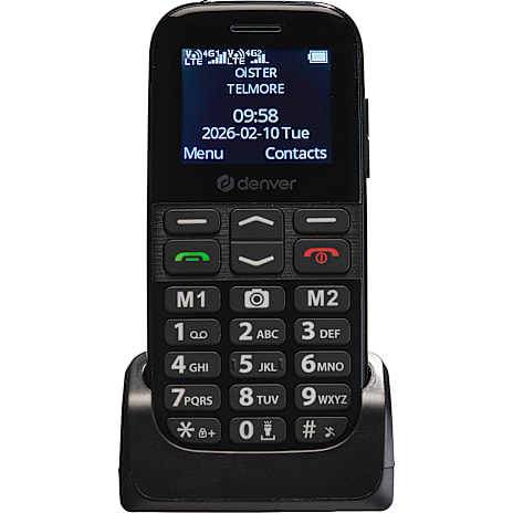 Denver BAS-18800L Senior Telefon 4G Sort