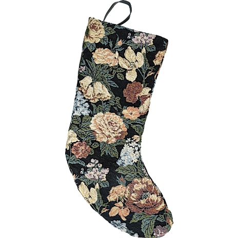 Julefryd Julesok Jacquard Med Blomster Længde 53 cm Multifarvet