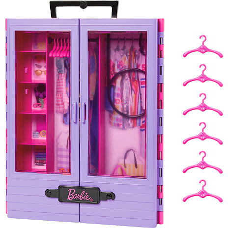 Barbie klædeskab - lilla