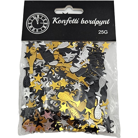 Metal Konfetti Assorteret
