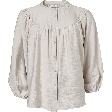 VRS Dame Bluse med 3/4 Ærmer Str. S Beige