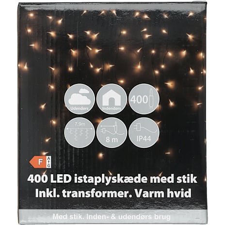 Andre mærker Istaplyskæde 400 LED varm hvid
