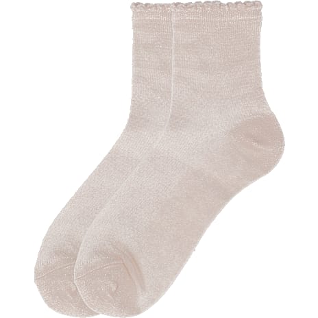 VRS dame glimmerstrømper med hulmønster str. onesize - pink 1 stk.