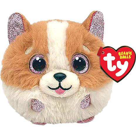 Ty Tanner Hundebold Brun/Hvid 9 cm