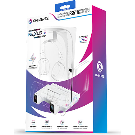 Oniverse PS5 Nexus multi ladestand - hvid 1 stk.