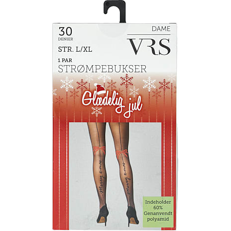 VRS Dame Strømpebukser Str. L/XL Sort