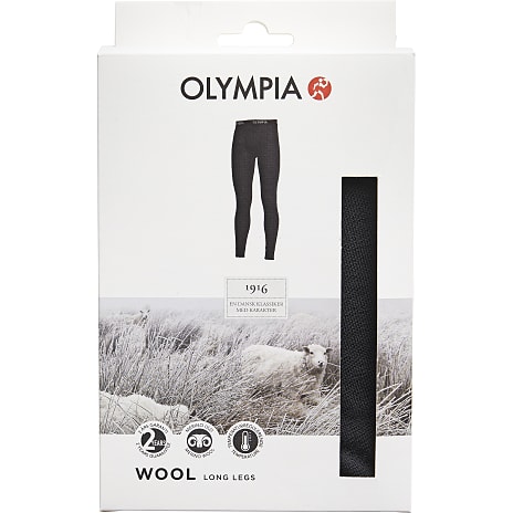 Olympia Herre Uld Underbukser Str. L Sort