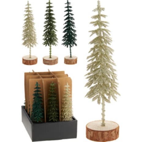 Julefryd Juletræ På Stilk Højde 18 cm Assorteret