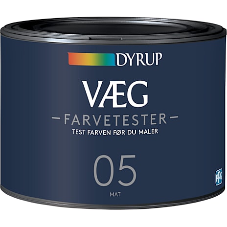 Dyrup Væg Farvetester 0,5 Mat Hvid