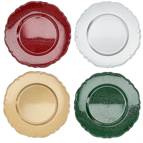 Lille Rundt Plastik Fad Ø 25 cm Assorteret