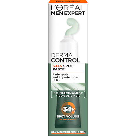 L'Oréal Paris S.O.S ansigtsmaske m. niacinamid og glykolsyre olieret hud 45 ml