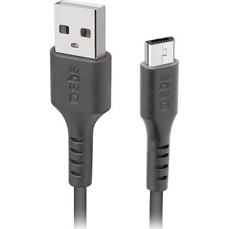 SBS Lightning Kabel 1 meter Sort
