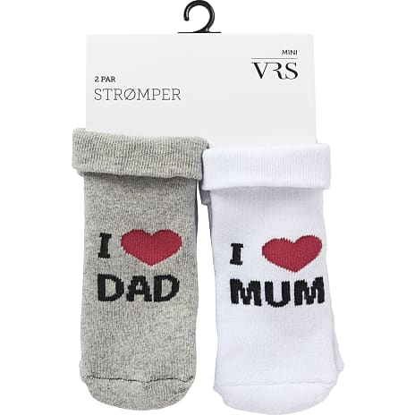 VRS Baby 2-pak Strømper Str. 14-16 Multifarvet