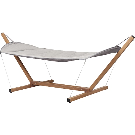 Palermo Hængekøje Teak/Lys Grå