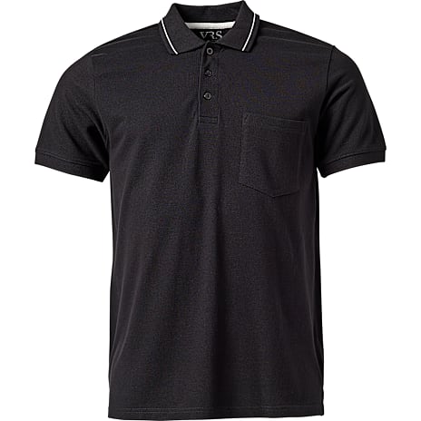 VRS Herre Polo Kortærmet Str. 3XL Sort
