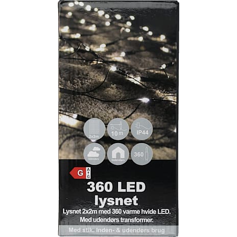 Lysnet 360 LED Varm Hvid