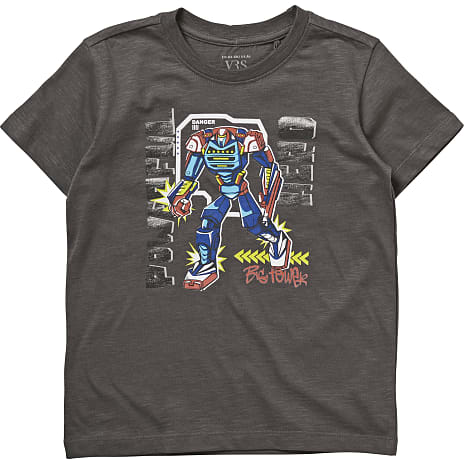 VRS Børne T-shirt Str. 98/104 Mørkegrå