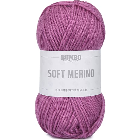 Bumbo By Mayflower Soft Merino Uldgarn Mørkrosa 135