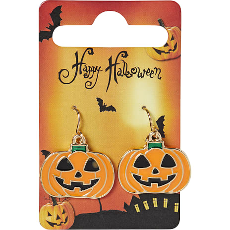 Choise by heart Børne halloween øreringe græskar guld