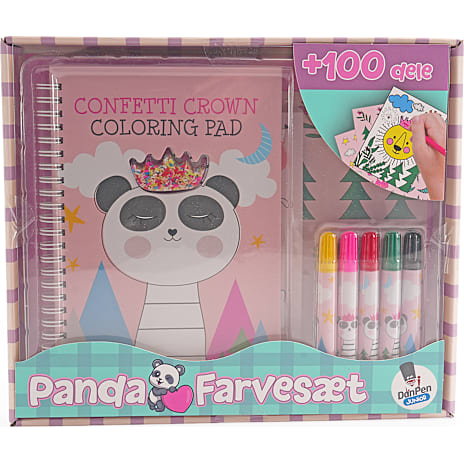 DanPen Junior Notesbog Farvesæt Panda