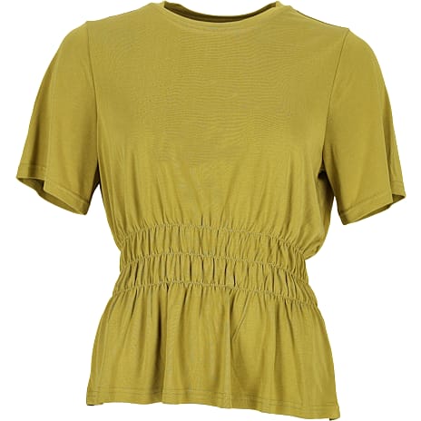 VRS Dame T-shirt med Smock Detalje Grøn L