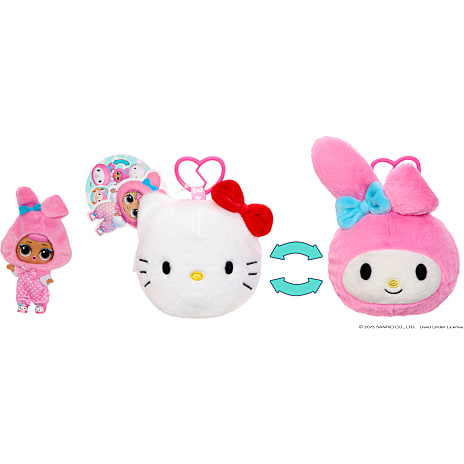 L.O.L. Loves Hello Kitty Reversible Bamse