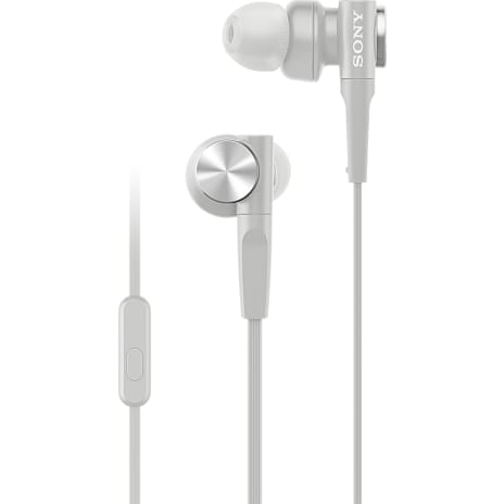 Sony MDR-XB55AP Extra Bass Hovedtelefoner Med Mikrofon Hvid