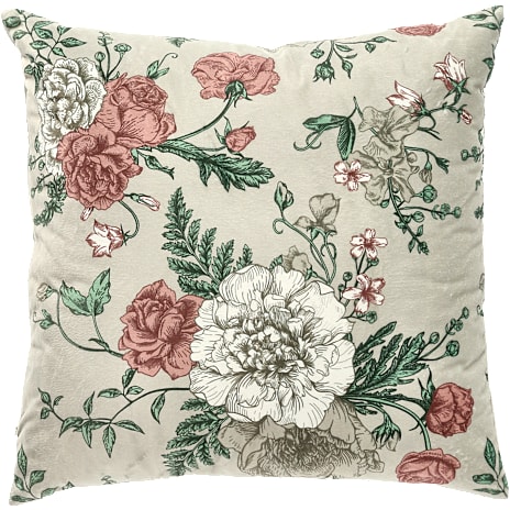 Salling Trend pyntepude - blomsterprint 1 stk.
