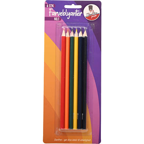 Danpen Farveblyanter 6-pak