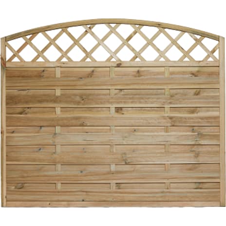 Nordic Fence Solid tæthegn buet espalier impræneret