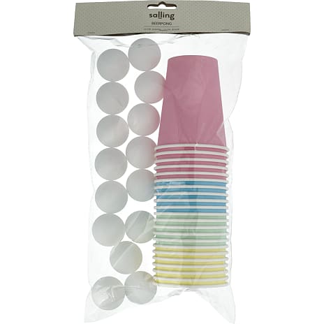 Salling Beerpongsæt pastelfarver