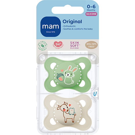 MAM Anatomiske sutter silikone 0-6 mdr.